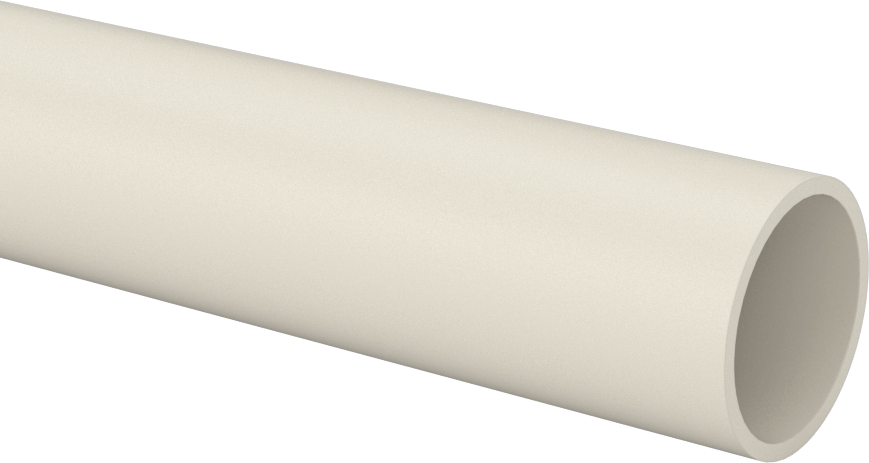 Aşınmaya Dayanıklı Naylon Tüp, 1/16" Duvar Kalınlığı, 1" OD, 7/8" ID, 5 Fit Uzunluk