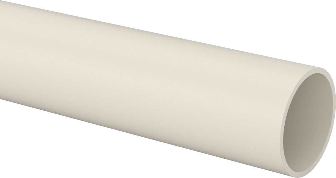Aşınmaya Dayanıklı Naylon Tüp, Büyük Boy, 1/8" Duvar Kalınlığı, 2-1/2" OD, 2-1/4" ID, 5 Fit Uzunluk