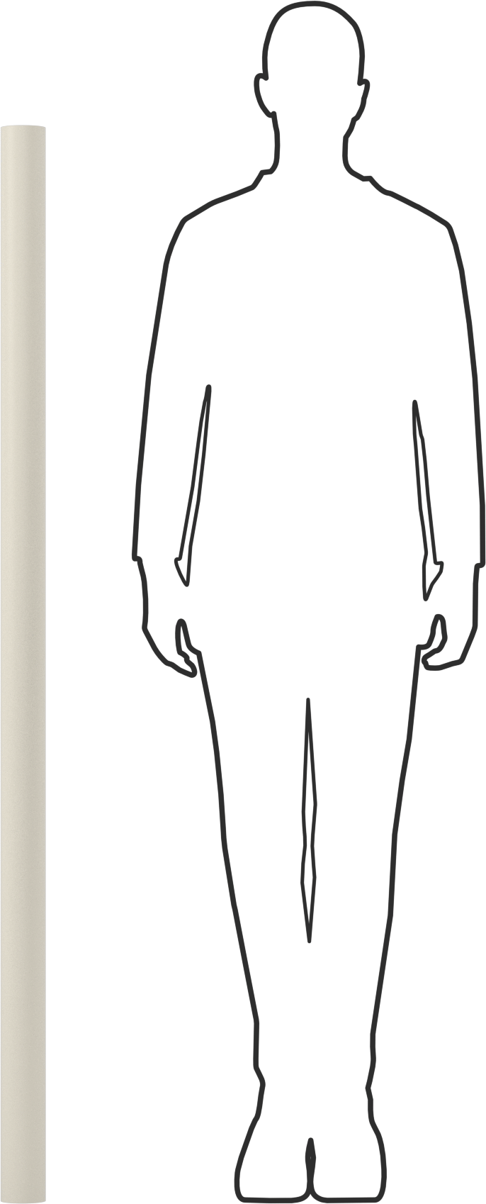 Aşınmaya Dayanıklı Naylon Tüp, Büyük Boy, 1/8" Duvar Kalınlığı, 2-1/2" OD, 2-1/4" ID, 5 Fit Uzunluk