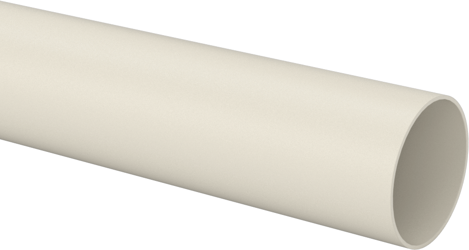 Aşınmaya Dayanıklı Naylon Tüp, 1/32" Duvar Kalınlığı, 1-1/4" OD, 1-3/16" ID, 5 Fit Uzunluk
