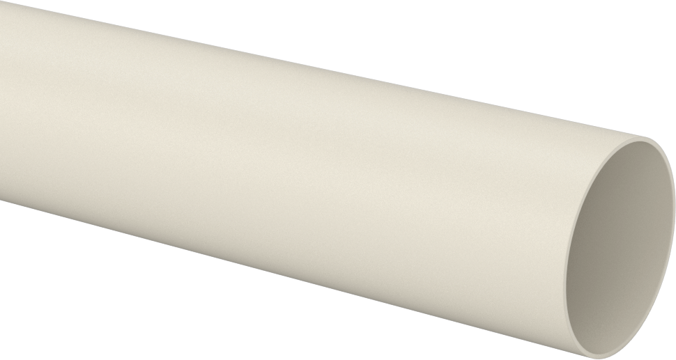 Aşınmaya Dayanıklı Naylon Tüp, 1/32" Duvar Kalınlığı, 1-1/2" OD, 1-7/16" ID, 5 Fit Uzunluk