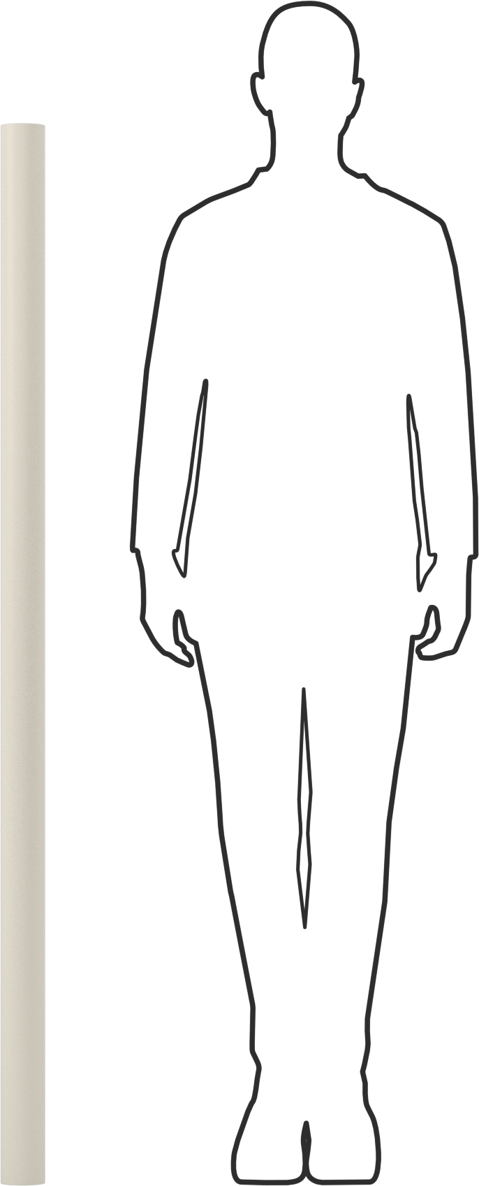 Aşınmaya Dayanıklı Naylon Tüp, Büyük Boy, 1/4" Duvar Kalınlığı, 2-1/2" OD, 2" ID, 5 Fit Uzunluk