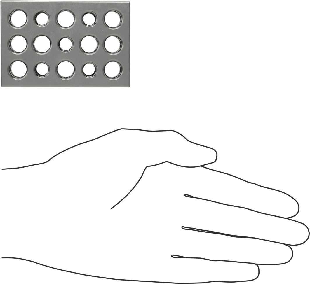 Kurulum Blokları, 23 Delik, 1“ Uzunluk x 3” Genişlik x 2" Yükseklik