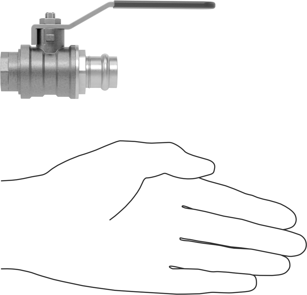 Pres Bağlantılı Bağlantı Parçalı Açma/Kapama Vanası, 1/2 Bakır Boru Boyutu x 1/2 NPT Dişi için Adaptör
