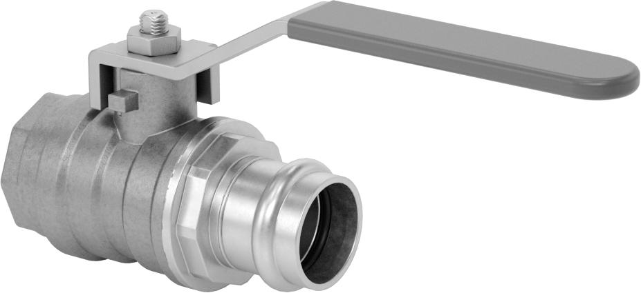 Pres Bağlantılı Bağlantı Parçalı Açma/Kapama Vanası, 3/4 Bakır Boru Boyutu x 3/4 NPT Dişi için Adaptör