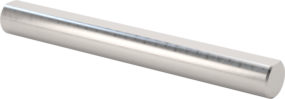 D-Profil Döner Mil, 1045 Karbon Çelik, 1-3/8" Çap, 12" Uzunluk