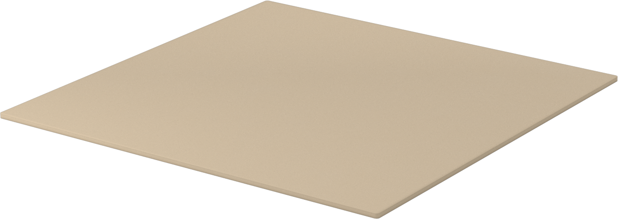 Süper Esnek Doğal Kauçuk Levha, Aşınmaya Dayanıklı, Arka Yüzü Yapışkanlı, 12" x 12", 1/8" Kalınlık