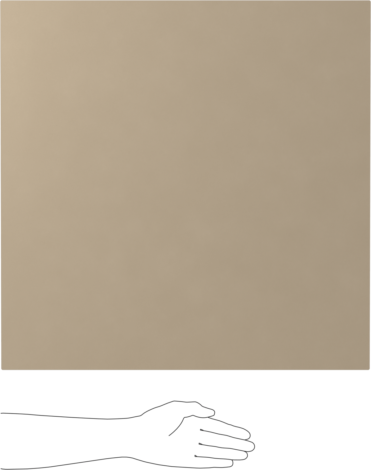 Süper Esnek Doğal Kauçuk Levha, Aşınmaya Dayanıklı, Arka Yüzü Yapışkanlı, 24" x 24", 1/8" Kalınlık
