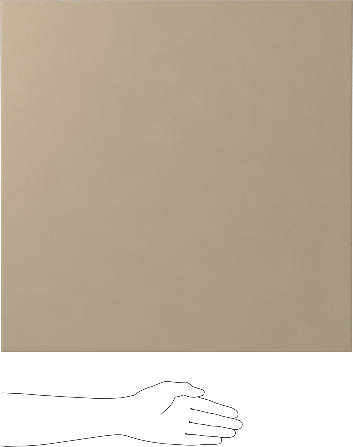 Süper Esnek Doğal Kauçuk Levha, Aşınmaya Dayanıklı, 24" x 24", 1/8" Kalınlık