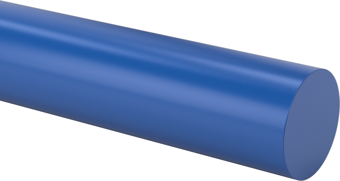 Isı ile Stabilize Edilmiş Aşınmaya Dayanıklı Döküm Naylon Çubuk, Kolay İşlenebilir, 2-1/2" Çap
