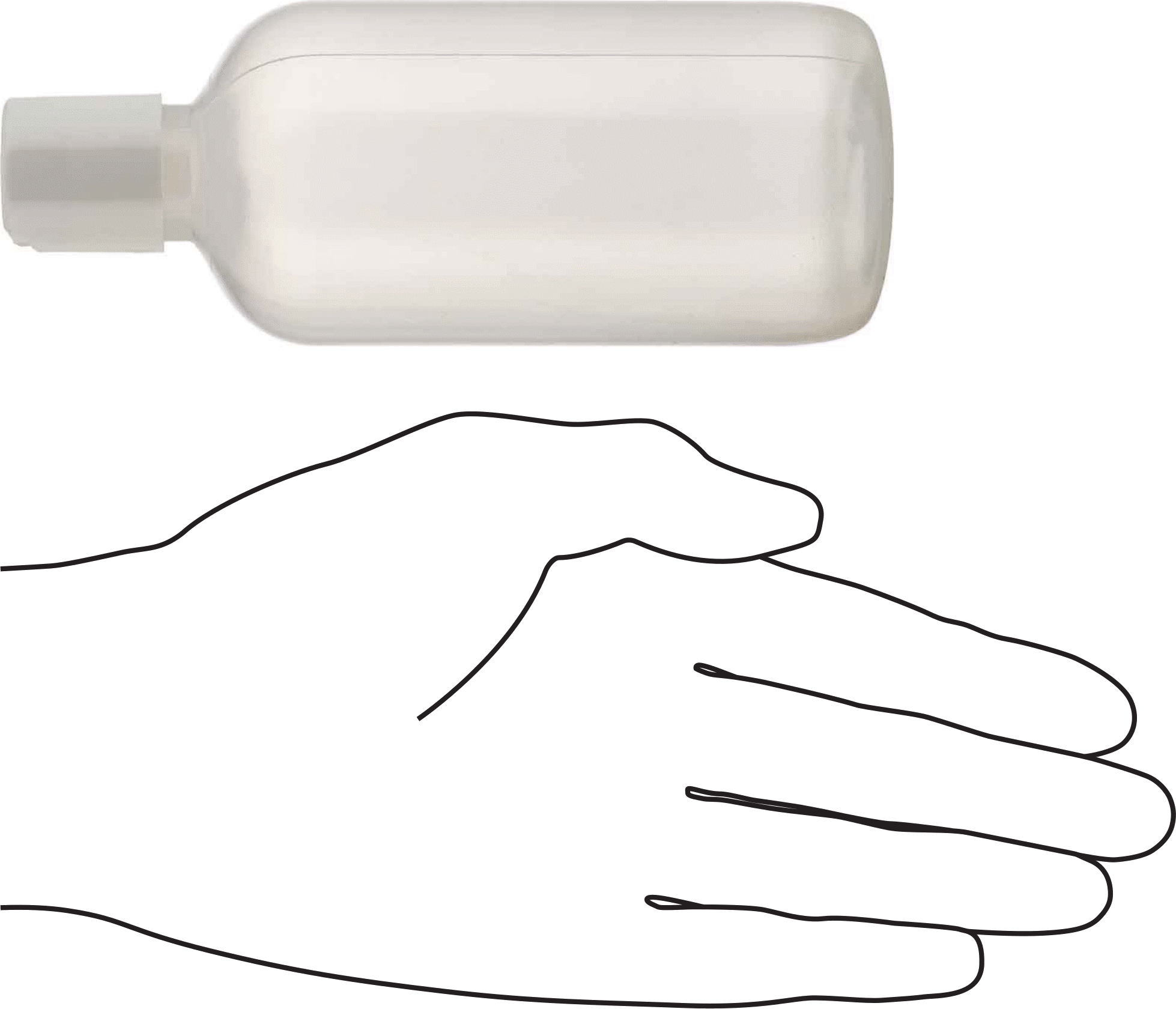 Sıkma Şişesi, Aşağı İtme Nozullu, 8 FL oz Kapasite, 5-1/2" Yükseklik