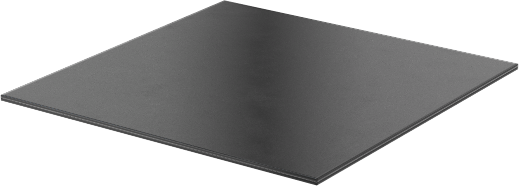 Kumaş Takviyeli EPDM Kauçuk Levha, 6" x 6", 3/32" Kalınlık