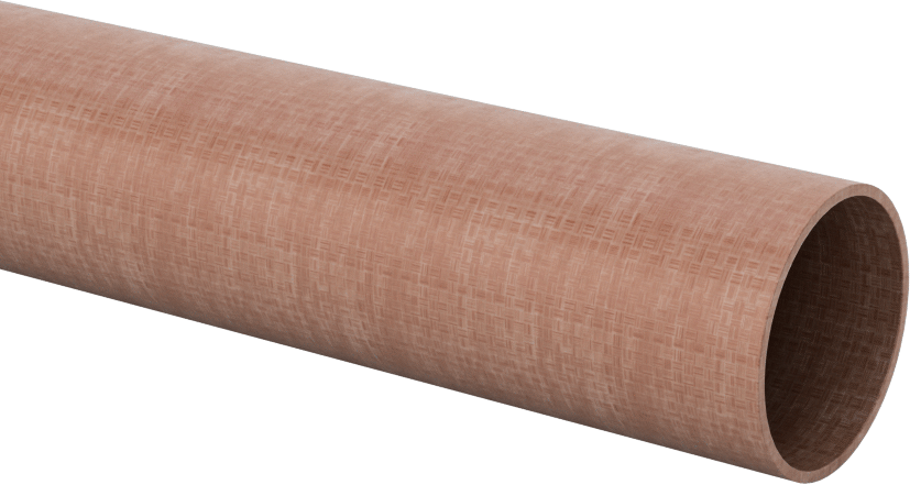 İşlenmesi Kolay Garolite LE Boru, 40" Uzunluk, 13/16" OD, 3/4" ID