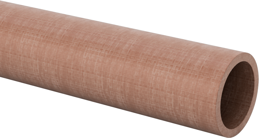 İşlenmesi Kolay Garolite LE Boru, 40" Uzunluk, 15/16" OD, 3/4" ID