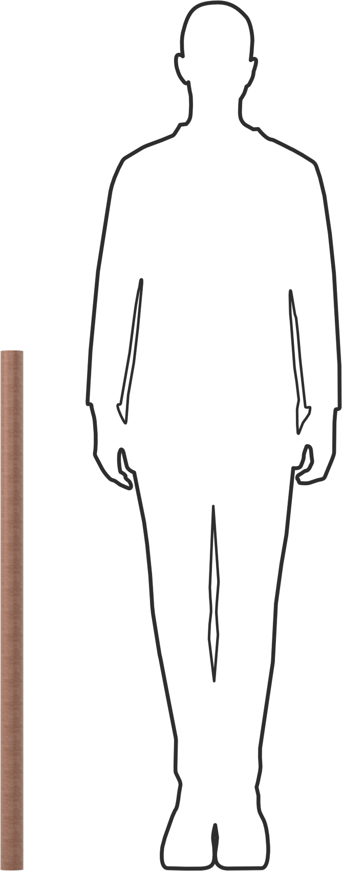 İşlenmesi Kolay Garolite LE Boru, 40" Uzunluk, 1-3/4" OD, 1-1/2" ID