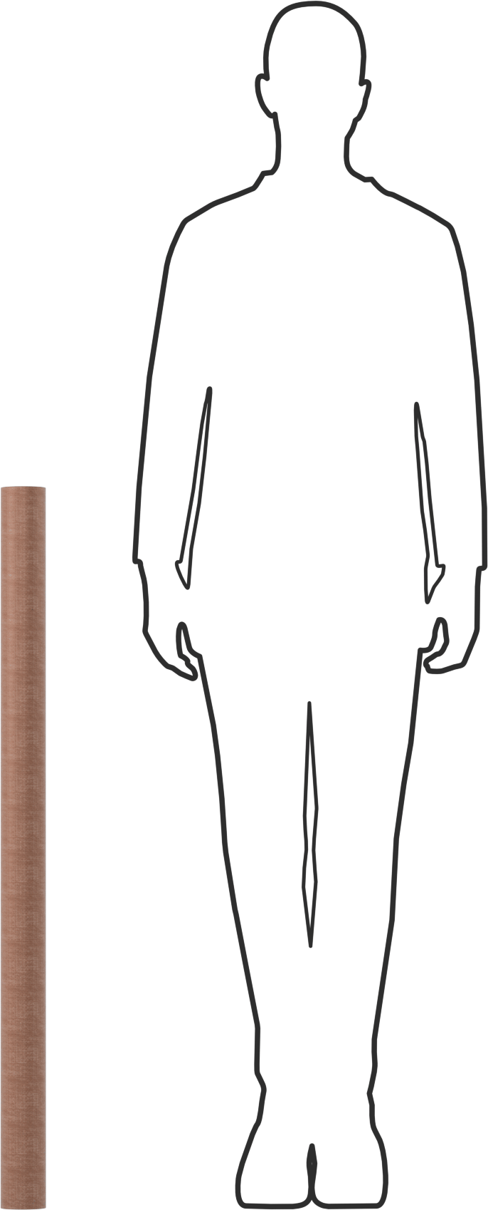 İşlenmesi Kolay Garolite LE Boru, 40" Uzunluk, 2-1/2" OD, 1-1/2" ID
