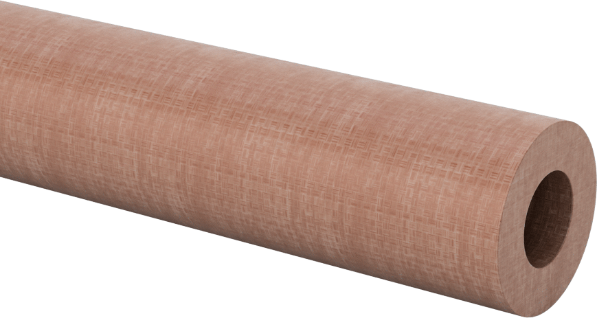 İşlenmesi Kolay Garolite LE Boru, 40" Uzunluk, 1" OD, 1/2" ID