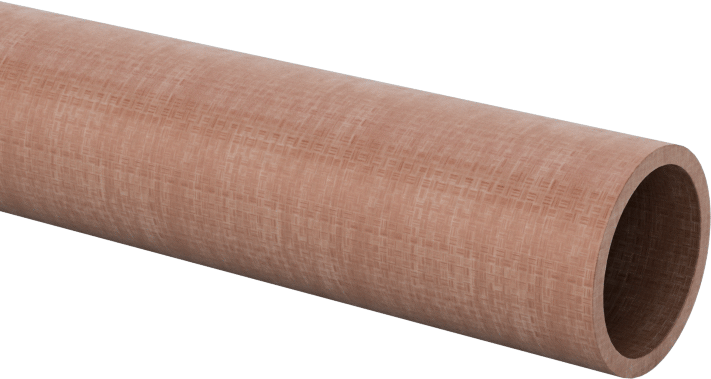 İşlenmesi Kolay Garolite LE Boru, 40" Uzunluk, 3/8" OD, 5/16" ID