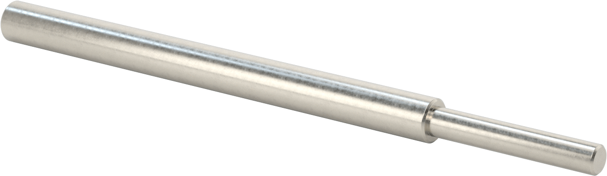 Aşağı Doğru Döner Mil, Aşağı Doğru x Düz, 303 Paslanmaz Çelik, 3/4 inç Çap, 12" Uzunluk