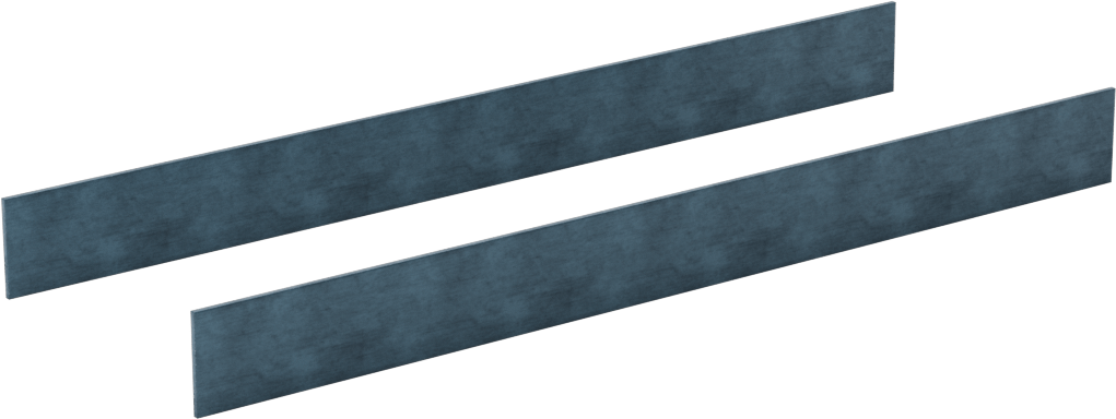 2 Hassas Taşlanmış Yüzeyli Paralel Parçalar, 6“ Uzunluk x 1/32” Kalınlık x 9/16" Yükseklik
