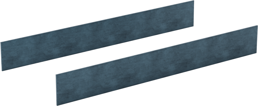 2 Hassas Taşlanmış Yüzeyli Paralel Parçalar, 6“ Uzunluk x 1/32” Kalınlık x 3/4" Yükseklik