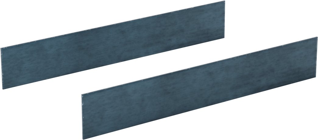 2 Hassas Taşlanmış Yüzeyli Paralel Parçalar, 6“ Uzunluk x 1/32” Kalınlık x 15/16" Yükseklik