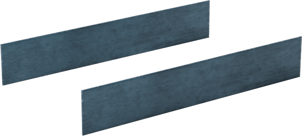 2 Hassas Taşlanmış Yüzeyli Paralel Parçalar, 6“ Uzunluk x 1/32” Kalınlık x 1" Yükseklik