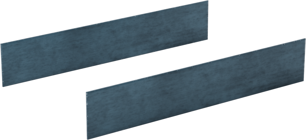 2 Hassas Taşlanmış Yüzeyli Paralel Parçalar, 6“ Uzunluk x 1/32” Kalınlık x 1-1/16" Yükseklik