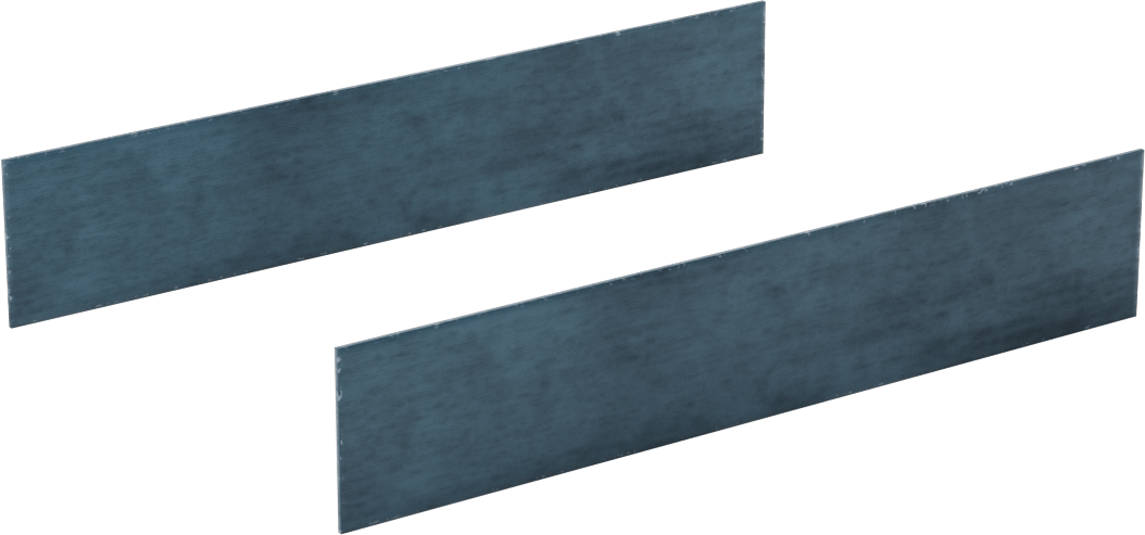 2 Hassas Taşlanmış Yüzeyli Paralel Parçalar, 6“ Uzunluk x 1/32” Kalınlık x 1-1/8" Yükseklik