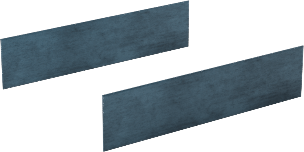 2 Hassas Taşlanmış Yüzeyli Paralel Parçalar, 6“ Uzunluk x 1/32” Kalınlık x 1-3/8" Yükseklik