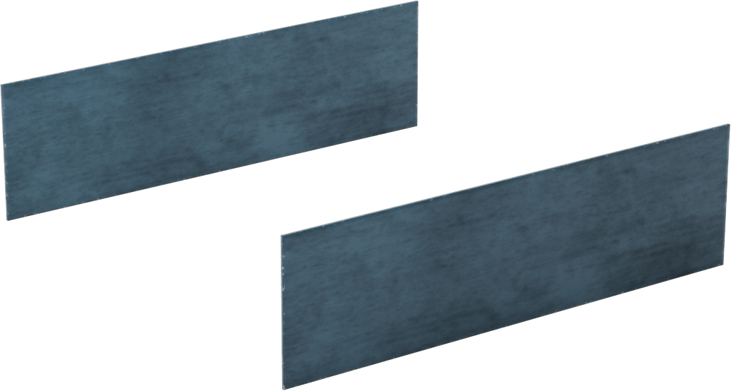 2 Hassas Taşlanmış Yüzeyli Paralel Parçalar, 6“ Uzunluk x 1/32” Kalınlık x 1-11/16" Yükseklik