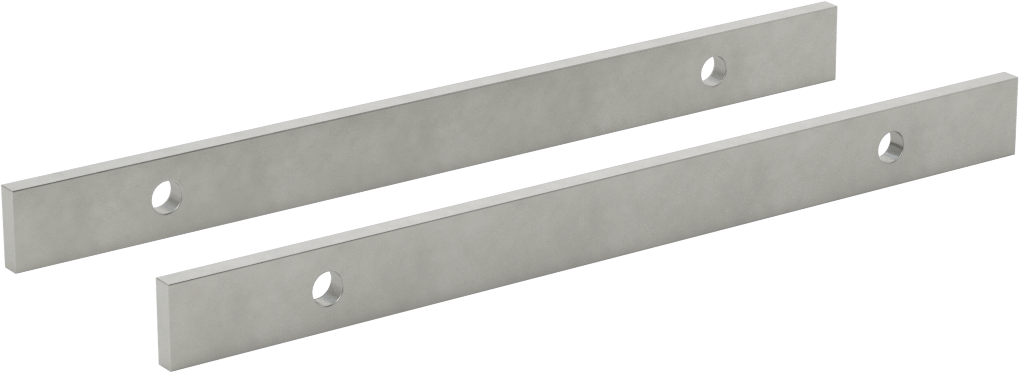2 Hassas Taşlanmış Yüzeyli Paralel Parçalar, 6“ Uzunluk x 1/8” Kalınlık x 1/2" Yükseklik