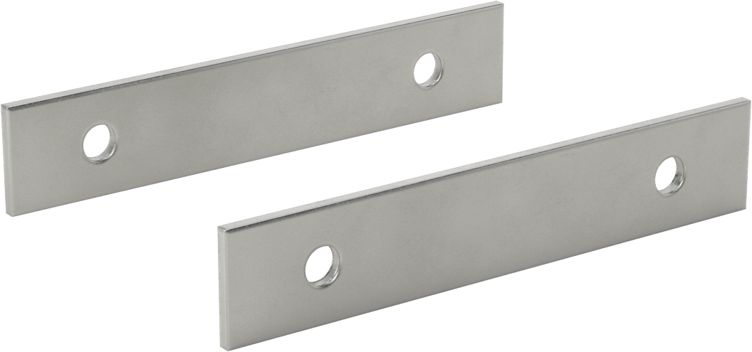 2 Hassas Taşlanmış Yüzeyli Paralel Parçalar, 6“ Uzunluk x 1/8” Kalınlık x 1-1/8" Yükseklik