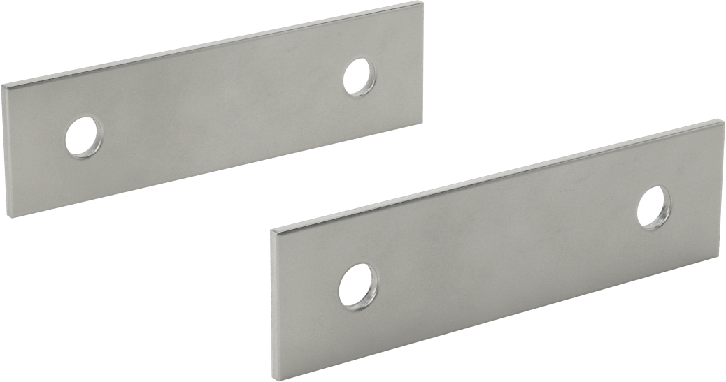 2 Hassas Taşlanmış Yüzeyli Paralel Parçalar, 6“ Uzunluk x 1/8” Kalınlık x 1-5/8" Yükseklik