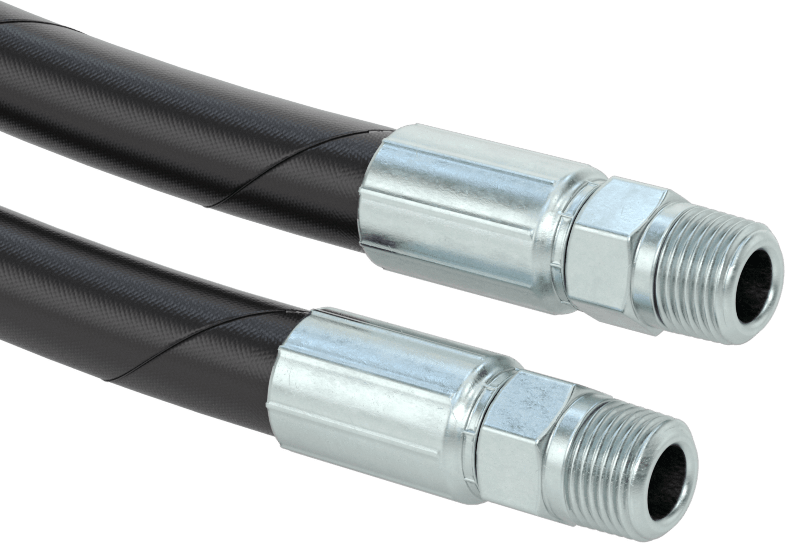 Hidrolik Hortum, SAE 100R2-At, 1/2 NPT Erkek Bağlantı Parçaları, 7/8" OD
