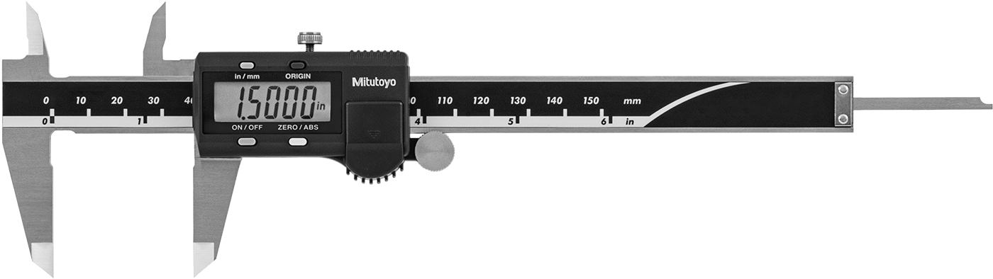 Mitutoyo Dijital Kaliper, 9-1/4" Toplam Uzunluk, Model Numarası 500-196-32, Paslanmaz Çelik Çene