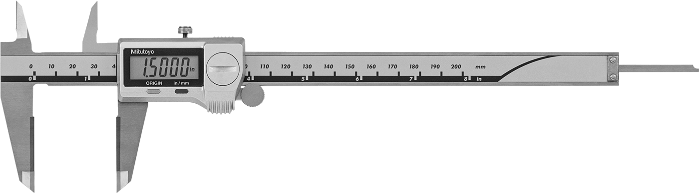 Mitutoyo Dijital Kaliper, NIST Sertifikalı, 11-1/2" Uzunluk, Numara 500-734-20, Karbür Çene