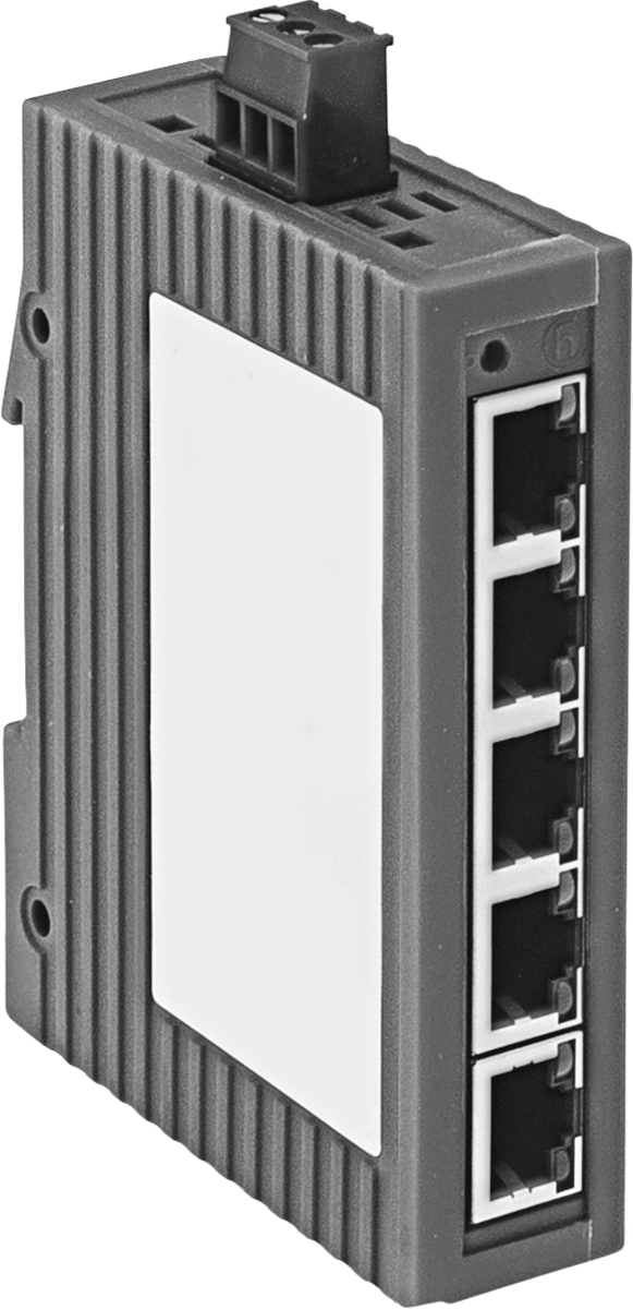 DIN Ray Montajlı Ethernet Anahtarı, 5 RJ45 Ports, 35°F ila 140°F