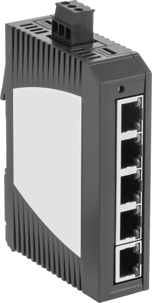 DIN Ray Montajlı Ethernet Anahtarı, 5 RJ45 Ports, -40°F ila 155 °F