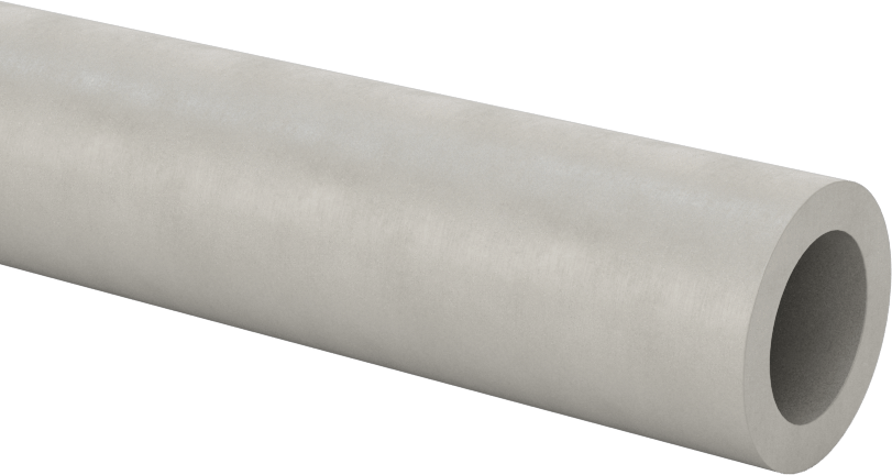 Easy-Machine Sert Fiber Yuvarlak Boru, 40" Uzunluk, 3/4" OD, 1/2" ID