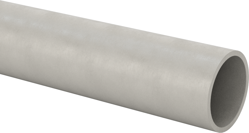 Easy-Machine Sert Fiber Yuvarlak Boru, 40" Uzunluk, 1" OD, 7/8" ID
