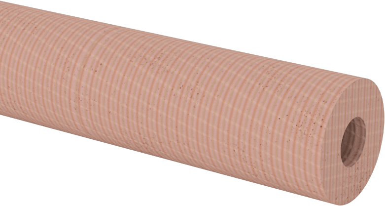 Ekonomik Garolite CE Tüpler, 3/16" Duvar Kalınlığı, 5/8" OD, 1/4" ID, 40" Uzunluk