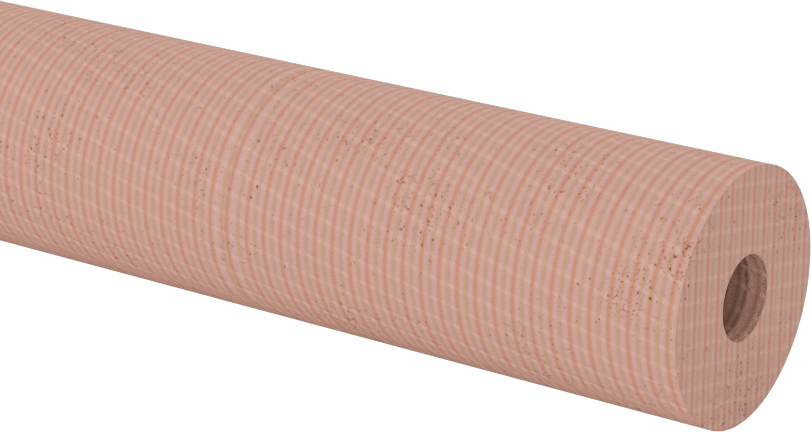 Ekonomik Garolite CE Tüpler, 1/4" Duvar Kalınlığı, 3/4" OD, 1/4" ID, 40" Uzunluk