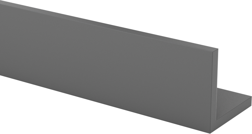 Kimyasal Dayanıklı PVC 90 Derece Açı, 1“ x 1” Dış Boyut, 1/8" Duvar Kalınlığı, 5 Fit Uzunluk
