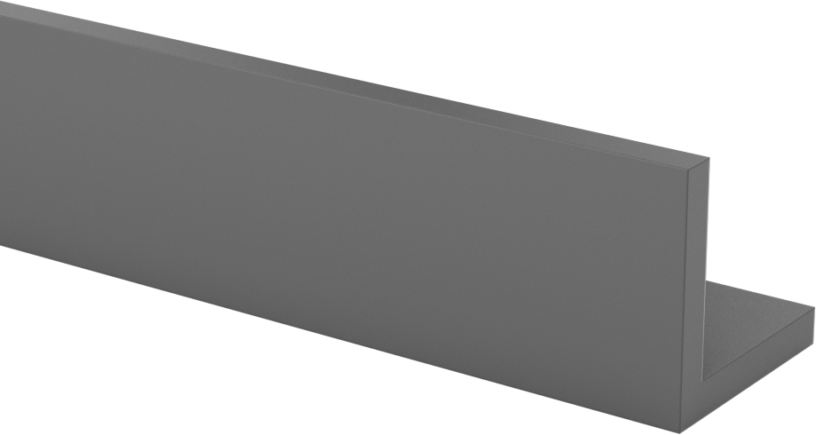 Kimyasal Dayanıklı PVC 90 Derece Açı, 1-1/4“ x 1-1/4” Dış Boyut, 3/16" Duvar Kalınlığı, 5' Uzunluk