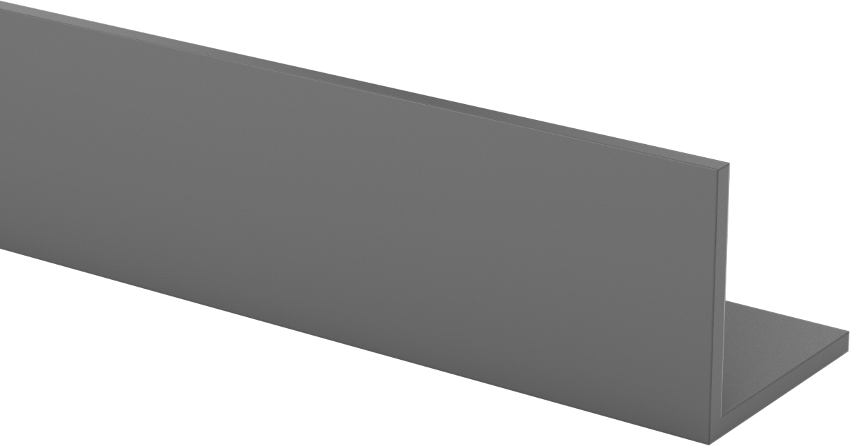 Kimyasal Dayanıklı PVC 90 Derece Açı, 3-1/2“ x 3-1/2” Dış Boyut, 0,275" Duvar Kalınlığı, 5 Fit Uzunluk