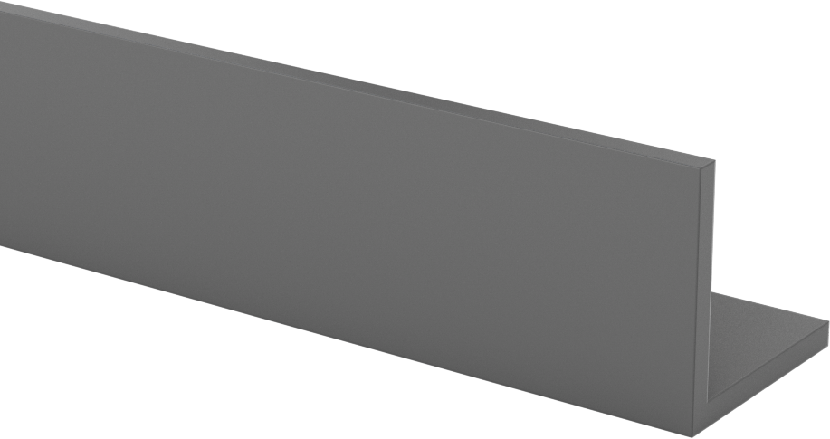 Kimyasal Dayanıklı PVC 90 Derece Açı, 1-1/4“ x 1-1/4” Dış Boyut, 1/8" Duvar Kalınlığı, 5 Fit Uzunluk
