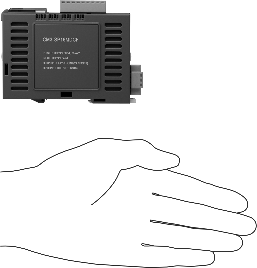 PLC, 1 Ethernet Bağlantısı ve 8 PNP Transistör Çıkışı ile