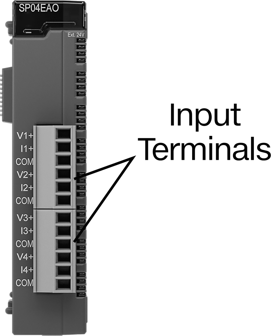 PLC için 4 Girişli Analog Giriş Modülü