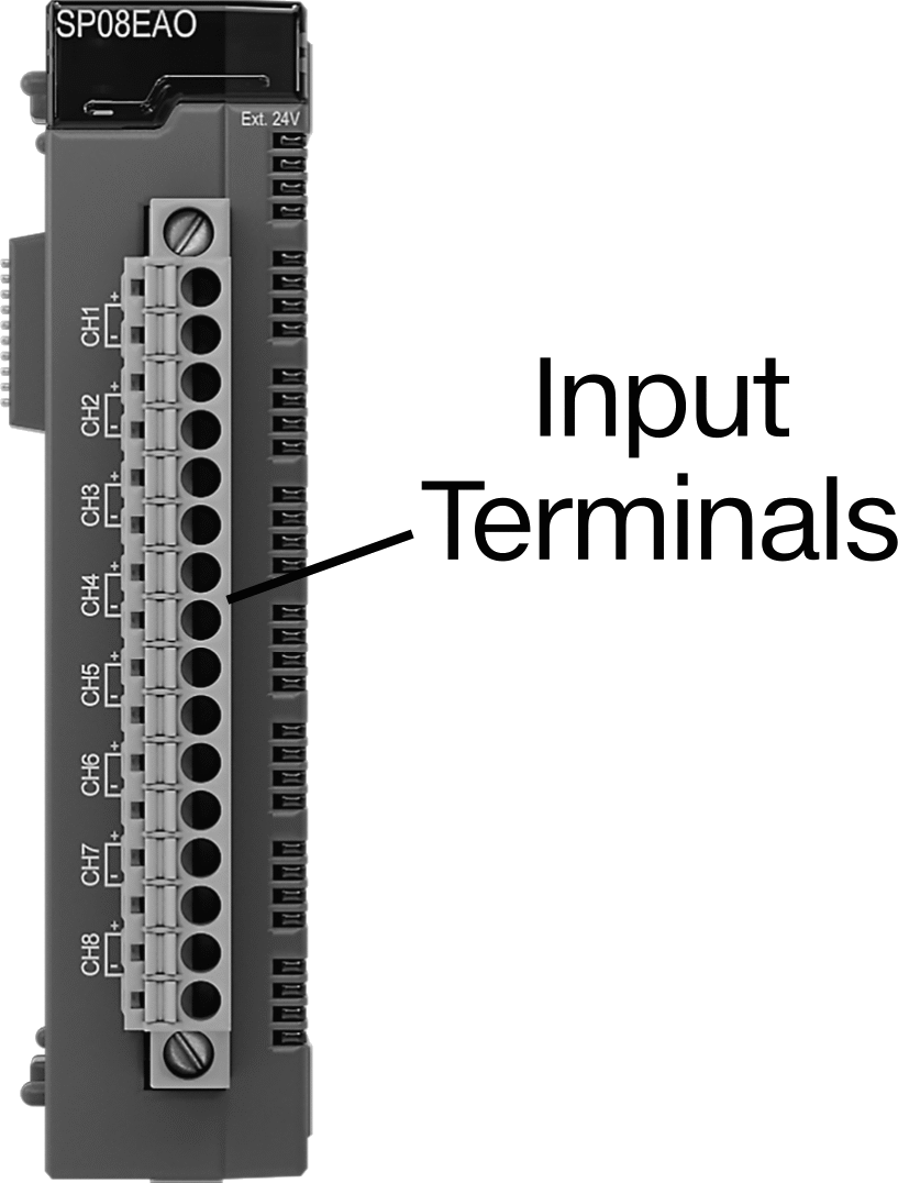 PLC için 8 Girişli Analog Giriş Modülü